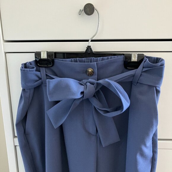 Blue Tie-Waist Pants - size 6 - Picture 1 of 9